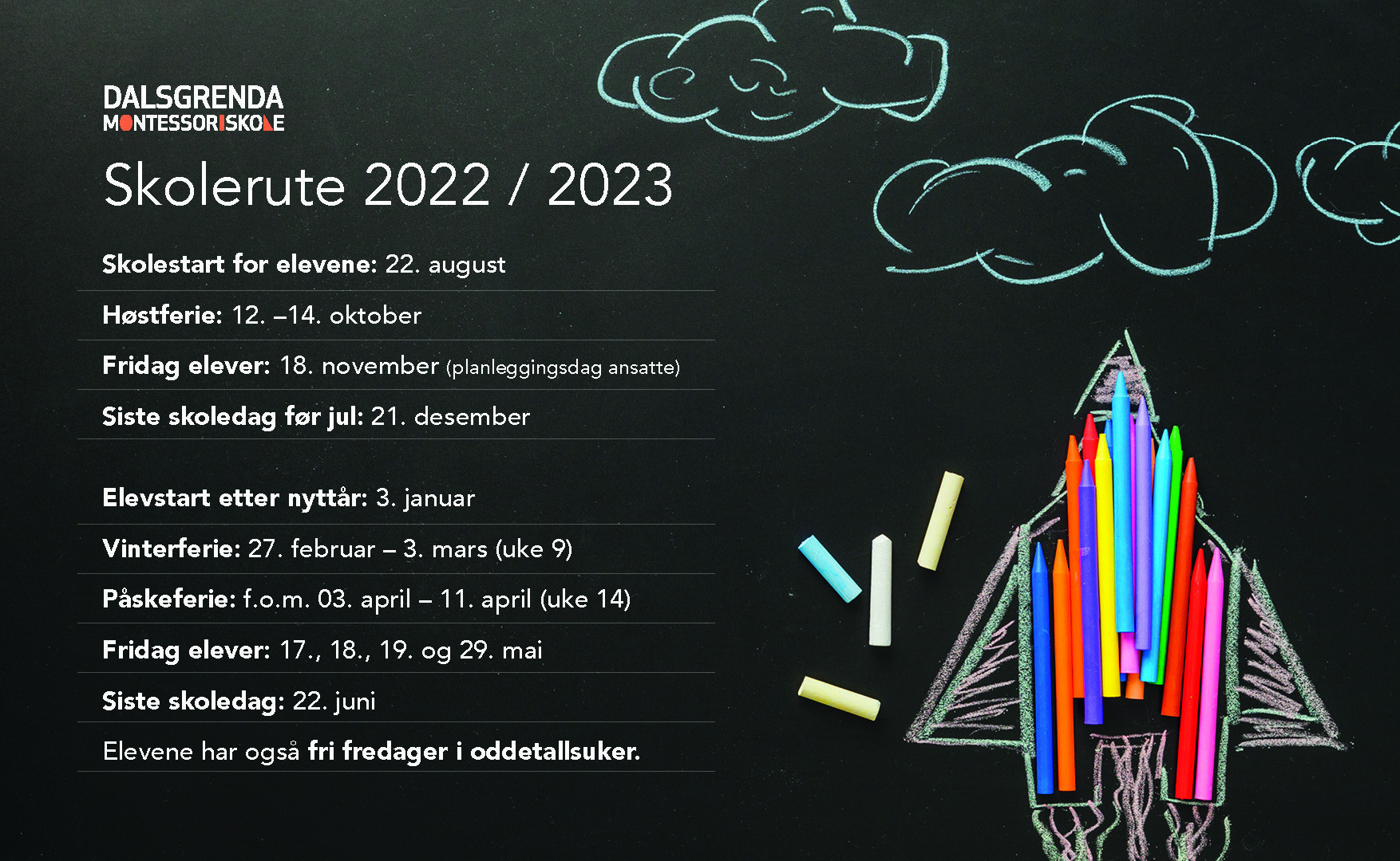 Skolerute 2022/2023